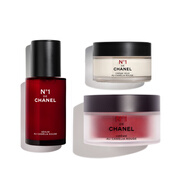 香奈兒（Chanel）CHANEL 一號(hào)紅山茶花三部曲禮盒 N1護(hù)膚套裝 三部曲禮盒-精華液30ml+眼部乳霜+面霜（輕盈）