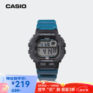 卡西歐（CASIO）【京東奧萊】手表男小方塊運(yùn)動防水學(xué)生男女表多功能非機(jī)械電子表 WS-1400H-3A