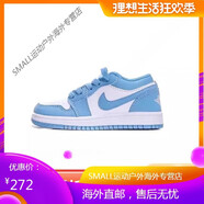 耐克（NIKE）AJ兒童鞋籃球鞋男童女童低幫板鞋寶寶耐磨休閑運(yùn)動(dòng)鞋 大學(xué)藍(lán)低幫 AJ童鞋 22 碼