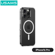 優(yōu)勝仕（USAMS）磁吸透明蘋果手機殼防摔硬殼保護套 iphone16 磁吸保護套6.3pro 透明