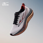 鴻星爾克攬躍2緩震跑步鞋男鞋夏新款透氣網(wǎng)面軟底舒適防滑學(xué)生運動(dòng)跑鞋 蒼野灰/戰地女神 41