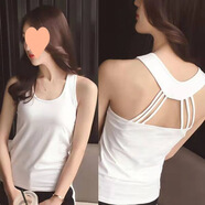 FHHUABD無袖綁帶雪紡高腰韓版夏季連衣裙女23夏季新款不規(guī)則氣質(zhì)連 圖 S
