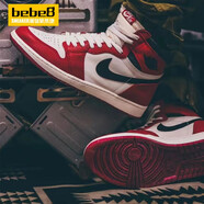 耐克（NIKE）【嚴(yán)選好物】bebe8 AJ1男女 Air Jordan 1 OG喬1高幫運(yùn)動(dòng)休閑鞋 芝加哥做舊氧化DZ5485-612 43