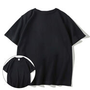 定制難哄白敬亭桑延同款衣服chic短袖夏季情侶衣服潮夏少年感T恤 黑色 無圖 短袖 2XL  140-170斤