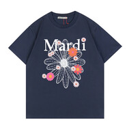 MARDI韓國Mardi短袖小雛菊花寬松情侶款臘腸狗金高銀T恤潮 金高銀藏青多彩花(國內(nèi)現(xiàn)貨) 均碼 (韓國)