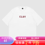 CLOT潮牌陳冠希重磅純棉短袖新款基礎標印花T恤寬松情侶上衣 白色 XL