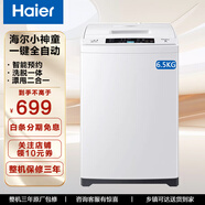 海爾（Haier）洗衣機(jī) 大容量洗衣機(jī)家用全自動波輪 省水省電 6.5公斤 小神童EB65M019