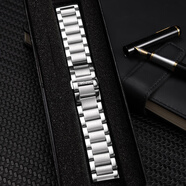 寶珀原裝手表帶精鋼手表鏈月相五十50尋經(jīng)典藝術(shù)大師領(lǐng)袖系列表鏈 銀色間砂 23mm