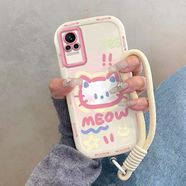星因適用小米Civi1s手機(jī)殼Xiaomi13/14Pro英文kt貓Mix4泡芙civi4pro個性10ultra情侶mi11青春civi3/2個 白泡芙殼【英文kt貓】+膜+手繩 小米 11 Pro