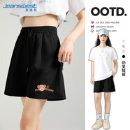 真維斯（JEANSWEST）短褲女外穿夏季新款時(shí)尚百搭清涼奶芙褲子短款高腰顯瘦A字短褲