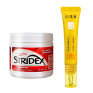 STRIDEX美國施顏適水楊酸棉片刷閉口酸祛痘粉刺控油去角質(zhì)面部女男黑頭肌 2%加強型+痘印凝膠