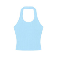 榮西圖（RONGXITU）夏季防曬領(lǐng)長(zhǎng)袖恤女薄款掛脖吊帶背心兩件套 掛脖-藍(lán)色 L (建議100-115斤)