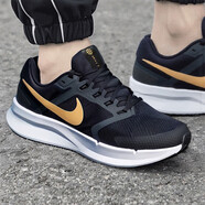 耐克（NIKE）男鞋 2025秋季新款公路訓練運動(dòng)鞋網(wǎng)面透氣緩震低幫跑鞋跑步鞋 【金標款】黑金-010 /曬圖-10 39