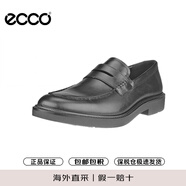 愛(ài)步（ECCO）樂(lè )福鞋男 英倫休閑皮鞋商務(wù)鞋 525654 黑色01001 40 