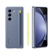 三星（SAMSUNG）三星Fold5單底保護(hù)殼帶筆Spen原裝手機(jī)殼保護(hù)殼手寫(xiě)筆 藍(lán)色整套帶筆裸包無(wú)包裝盒 三星GalaxyZFold5