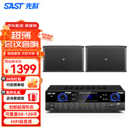 先科會(huì )議室音響設備全套家庭KTV演講培訓背景音樂(lè )套裝 藍牙功放壁掛音箱無(wú)線(xiàn)麥克風(fēng) W8-1 8吋超薄套裝（不含話(huà)筒）