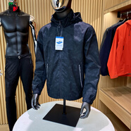 西域駱駝（VANCAMEL）清貨戶外牛貨防風防潑水春秋新品男士運動休閑連帽夾克外套 黑色 XL