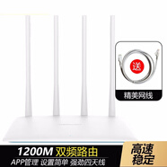 水星薄荷路由D12G無線路由器 1200M雙頻5g千兆智能無線路由器光纖寬帶家用別墅穿墻路由器 D12 百兆版 雙頻無線路由器