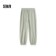 森馬（Semir）【休閑褲福袋】春季百搭男女休閑褲運動(dòng)風(fēng)褲子 J款女褲-軍綠【華夫格衛褲】 XL