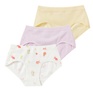 幼嵐（ALLBLU）allblu幼嵐【不卡褲】?jì)和瘍妊?5春夏新款女童三角褲不卡屁股短褲 混色 檸檬黃+紫色+夢(mèng)幻魚(yú)缸 3條 130 cm