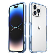 璐菲（LUPHIE）適用于iPhone蘋果15promax手機(jī)殼利刃16plus金屬邊框14Pro裸機(jī)13 藍(lán)色 iPhone16