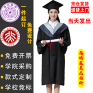奧義馳學(xué)士服大學(xué)生畢業(yè)禮服高校學(xué)位服文理科學(xué)位碩服博士服畢業(yè)禮服 高端柔美尼面料-灰色理科 S 【建議體重80-105斤】