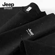 JEEP SPIRIT吉普滿天星短袖男純棉夏季潮牌設(shè)計(jì)感亮鉆半袖t恤復(fù)古寬松男裝