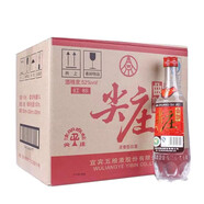 五糧液股份出品 四川宜賓生產(chǎn) 濃香型白酒 口糧酒 高粱酒 自飲聚會(huì)商務(wù) 52度 500mL 12瓶 尖莊紅標(biāo)光瓶