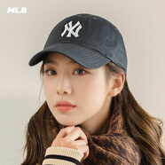 美職棒（MLB）帽子男帽女帽春夏季透氣遮陽帽新款休閑帽鴨舌帽軟頂運動棒球帽 紐約洋基隊/炭灰色/66 均碼 F