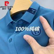 皮爾卡丹（pierre cardin）輕奢短袖t恤男2025新款T恤刺繡夏季高端保羅POLO·衫潮流純棉體恤 H短袖天藍 XL 175