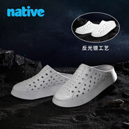 native【蘋果阿姨】新品純色CLOG洞洞鞋男鞋女鞋戶外沙灘鞋一腳蹬半拖 巖石灰 璀璨系列 35 -36(230mm)