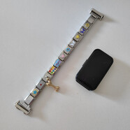 酷跑哥原創(chuàng)設(shè)計(jì)模塊手鏈iwatch 小米華為手表表帶拼接意大利模塊diy表鏈 主圖款1圖案如果缺貨會(huì)換成其它 iwatch38/40/41mm