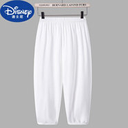 迪士尼（Disney）兒童防蚊褲棉綢夏季薄款男童女童紅色褲子小孩寶寶睡褲男孩燈籠褲 白色 宜 130 建議身高114-122