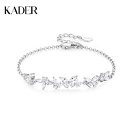 卡蒂羅（KADER）閃閃蝶舞999銀手鏈女時尚飾品首飾生日禮物送女友老婆閨蜜