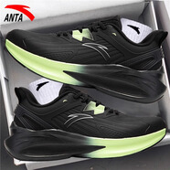 anta kids安踏男鞋6毒刺4跑步鞋軟底2025新款夏季跑鞋店運動(dòng)鞋男款 【毒刺5代】黑/萌芽綠-8 皮面防 40.5