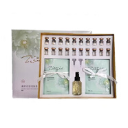 箴顏 ZIINYIIN旗艦護(hù)膚品店美肌霜透亮潤顏霜玫瑰精華液小綠膜套盒 素顏花容潤膚套