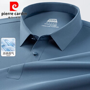 皮爾卡丹（pierre cardin）短袖t恤男士無(wú)痕夏季休閑商務(wù)翻領(lǐng)polo衫爸爸裝涼感薄體恤 天藍(lán) XL 180 【適合135-155斤】