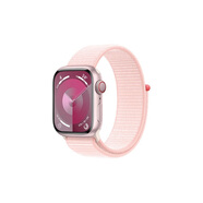 Apple Watch Series 9(GPS+蜂窩)；41毫米粉色鋁金屬表殼；亮粉色回環(huán)式運動表帶 MRJR3CH/A*企業(yè)專享