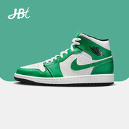耐克（NIKE）【潮】Air Jordan aj1男板鞋中幫透氣休閑輕便耐磨百搭籃球鞋 DQ8426-301 白綠 41