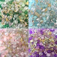 琪美戀水晶琉璃古風(fēng)菩提串珠散珠手鏈diy配件材料項鏈兒童手工閨蜜學(xué)生 混裝100顆(彈力線(xiàn)+吊墜+配件)