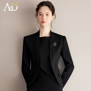 AD約會小黑裙2025新款女裝套裝輕奢高級感女人味西裝連衣裙兩件套 單件西裝 L
