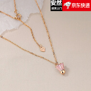 次嘉羽毛球拍項鏈女百搭精致吊墜輕奢時尚個性感氣質(zhì)鎖骨鏈毛衣鏈 羽你相遇-香檳色S925銀