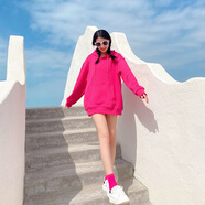 深妍色閨蜜裝連帽衛衣純棉寬松男女班服團體聚會(huì )演出服糖果色長(cháng)袖套裝女 03_火龍果一體絨02送鏡襪 M