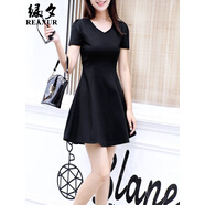 綠夕（REAXUR）綠夕小紅書推薦REAX氣質(zhì)款連衣裙子夏天衣服女裝2025夏季新款 L建議110斤-120斤