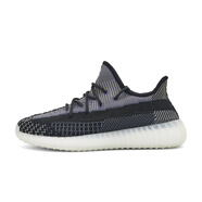莆田鞋男鞋椰子鞋滿天星yeezy 350情侶網(wǎng)面休閑透氣春夏軟底運(yùn)動(dòng)鞋子女 H350黑芝麻 旗艦版 41