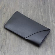 適用老款iphone5s手機(jī)殼蘋果5手機(jī)套se皮套直插套 5SE包袋保護(hù)套 立體雙層 黑色 iphone 5