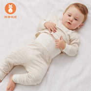 微獅牧尼寶寶保暖內衣套裝秋衣秋褲純棉嬰幼兒高腰護肚服兒童分體打底春秋