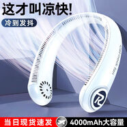 睿量 電顯無葉掛脖風(fēng)扇電腦散熱器充電式便攜式懶人小風(fēng)扇電風(fēng)扇 【4000毫安+超長續(xù)航7h】
