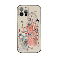 萬(wàn)浮生加官晉爵天官賜福中國風(fēng)故宮國畫(huà)適用iPhone16Pro軟殼15promax/14plus蘋(píng)果13mini手機殼12/11 加官晉爵-液態(tài)炫酷黑殼 iPhone 6s Plus