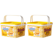 土斯Totaste清新檸檬芝士味夾心餅干500g禮盒裝年貨休閑零食小吃 檸檬夾心餅干500g*2盒